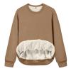 2024 Women's Winter Fleece Sherpa Lined Crewneck Pullover Sweatshirt Thick Warm Thermal Long Sleeve Shirts Tops Casual Sweater