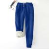 TIGENA Sherpa Lined Leggings Women's Sweatpants with Pockets Winter Warm Jogger Fleece Lined Pants view 4