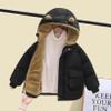 YEAHDOR Unisex Baby Winter Snowsuit Toddler Boy Girls Cute Ear Hooded Zipper Thicken Coat with Pockets Casual Wear Black 3-5 Years view 2
