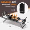 Foldable Pilates Reformer Machine,Metal Reformer Machine with 11 Strength Options,Workout Equipment with Wheels,Pilates Board Foldable with Cushion,Adjustable Home Gym Equipment (Black) view 2