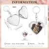 Gifterosity Personalized Photo Compact Mirror Keychain, Silver view 2