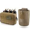 WYNEX Tactical Mag Admin Pouch with Tactical Dump Pouch, Molle Utility Tool Pouch Medical EMT Organizer Roll-Up Drawstring Magazine Utility Pouch view 1