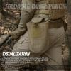 WYNEX Tactical Mag Admin Pouch with Tactical Dump Pouch, Molle Utility Tool Pouch Medical EMT Organizer Roll-Up Drawstring Magazine Utility Pouch view 3