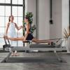 TimberVibe Studio Pilates Reformer, Foldable Pilates Equipment for Home Use and Gym Workout, with Dual Resistance- Springs and Cords, Up to 330 lbs Weight Capacity (Black) view 1
