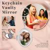 Gifterosity Personalized Photo Compact Mirror Keychain, Silver view 3