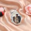 Gifterosity Personalized Photo Compact Mirror Keychain, Silver view 4