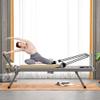 78" Foldable Reformer Pilates Machine for Home Workout,Pilates Reformer Sets for Women,Home Pilates Reformer with 5 Elastic Cords,Home Pilates Equipment with 11 Strength Options for Power Gym (Beige) view 3