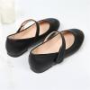 Girls Dress Shoes Patent Leather Wedding Party School Uniform Shoes Ballet Flats Little Girls Flower Girl Shoes (Black, 2 Big Kids) view 2