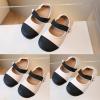 Toddler Girls Dress Shoes Color Block Mary Jane Ballet Flats Flower Girl School Party Wedding Shoes (White, 10.5 Little Child) view 4