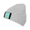 Floral Seamless Pattern Beanie Hat Acrylic Knit Warm Winter Hats for Women Men Skull Cap Gray