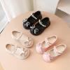 Toddler Girls Platform Mary Jane Shoes Bow Girls Dress Shoes Little Girl School Uniform Oxford Shoes for Girl Flats (Beige, 11.5 Little Child) view 2