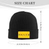 ZKLCRYTR Lanfang Republic Reconstructed Flag Beanie Hat Acrylic Knit Warm Winter Hats for Women Men Skull Cap Black view 4