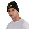 ZKLCRYTR Pfalzfahne Beanie Hat Acrylic Knit Warm Winter Hats for Women Men Skull Cap Black view 2