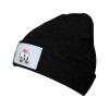 Cute Little Panda On A Skateboard Beanie Hat Acrylic Knit Warm Winter Hats for Women Men Skull Cap Black