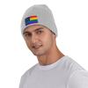Pride Rainbow LGBT Flag of Pennsylvania Beanie Hat Acrylic Knit Warm Winter Hats for Women Men Skull Cap view 2