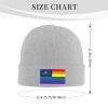 Pride Rainbow LGBT Flag of Pennsylvania Beanie Hat Acrylic Knit Warm Winter Hats for Women Men Skull Cap view 4