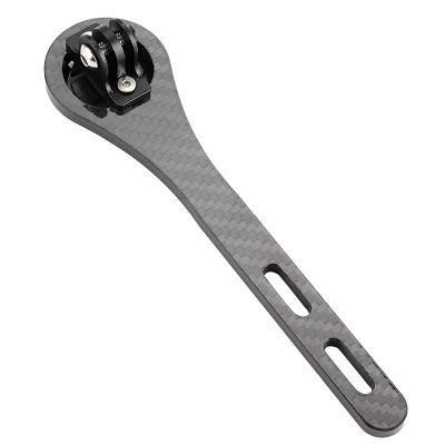 Carbon Fiber Bike Computer Mount, Multifunction Handlebar Stem Mount for Virb Camera, Bryton Cycling Computers, Compatible with Blackbird Series