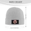 Cute Dog Head Beanie Hat Acrylic Knit Warm Winter Hats for Women Men Skull Cap Gray view 4