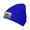 Mesh Style Flag of The United States Virgin Islands Beanie Hat Acrylic Knit Warm Winter Hats for Women Men Skull Cap Blue view 1