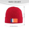 ZKLCRYTR Orania Flag Beanie Hat Acrylic Knit Warm Winter Hats for Women Men Skull Cap Red view 4