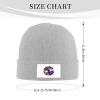 ZKLCRYTR Flag of The Organized Village of Kake Beanie Hat Acrylic Knit Warm Winter Hats for Women Men Skull Cap Gray view 4