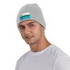 ZKLCRYTR Flag of Labrador Beanie Hat Acrylic Knit Warm Winter Hats for Women Men Skull Cap Gray view 2