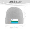 ZKLCRYTR Flag of Labrador Beanie Hat Acrylic Knit Warm Winter Hats for Women Men Skull Cap Gray view 4