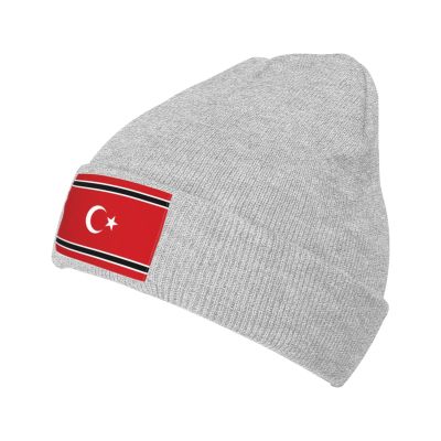 ZKLCRYTR Flag of Free Aceh Movement Beanie Hat Acrylic Knit Warm Winter Hats for Women Men Skull Cap Gray