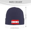 ZKLCRYTR Flag of Rarotonga 1858-1888 Beanie Hat Acrylic Knit Warm Winter Hats for Women Men Skull Cap Navy Blue view 4