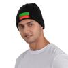 ZKLCRYTR Flag of The Brahui People Beanie Hat Acrylic Knit Warm Winter Hats for Women Men Skull Cap Black view 2