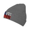 Silk Style Flag of Chile Beanie Hat Acrylic Knit Warm Winter Hats for Women Men Skull Cap Deep Heather view 1