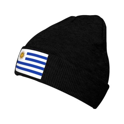 ZKLCRYTR Flag of Uruguay Beanie Hat Acrylic Knit Warm Winter Hats for Women Men Skull Cap Black