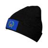 ZKLCRYTR Flag of Pohnpei Beanie Hat Acrylic Knit Warm Winter Hats for Women Men Skull Cap Black view 1