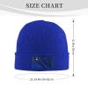 Silk Style Flag of Nevada Beanie Hat Acrylic Knit Warm Winter Hats for Women Men Skull Cap Blue view 4