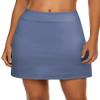 Ekouaer Women's Tennis Skirts Breathable Golf Skorts Lightweight Comfy Active Performance Skort with Shorts,Oasis Blue Large view 1