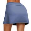 Ekouaer Women's Tennis Skirts Breathable Golf Skorts Lightweight Comfy Active Performance Skort with Shorts,Oasis Blue Large view 4