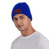 Silk Style Flag of Tennessee Beanie Hat Acrylic Knit Warm Winter Hats for Women Men Skull Cap Blue view 2