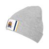 ZKLCRYTR Florence County Flag Beanie Hat Acrylic Knit Warm Winter Hats for Women Men Skull Cap Gray view 1