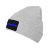 ZKLCRYTR Thin Blue Line Flag Beanie Hat Acrylic Knit Warm Winter Hats for Women Men Skull Cap view 1