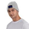 ZKLCRYTR Thin Blue Line Flag Beanie Hat Acrylic Knit Warm Winter Hats for Women Men Skull Cap view 2