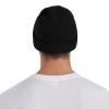 ZKLCRYTR Flag of Egypt Beanie Hat Acrylic Knit Warm Winter Hats for Women Men Skull Cap Black view 3