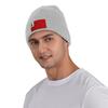 ZKLCRYTR New England Pine Flag Beanie Hat Acrylic Knit Warm Winter Hats for Women Men Skull Cap Gray view 2