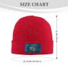 Silk Style Flag of South Dakota Beanie Hat Acrylic Knit Warm Winter Hats for Women Men Skull Cap Red view 4