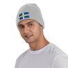 ZKLCRYTR Flag of The Dalles Beanie Hat Acrylic Knit Warm Winter Hats for Women Men Skull Cap Gray view 2