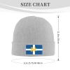 ZKLCRYTR Flag of The Dalles Beanie Hat Acrylic Knit Warm Winter Hats for Women Men Skull Cap Gray view 4
