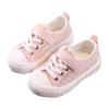 Little Boys Girls Lightweight Sports Shoes Mesh Breathable Flat Household Casual Slip On Canvas Shoes for Kids (Pink, 8 Toddler) view 1