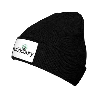 ZKLCRYTR Flag of Woodbury, Minnesota Beanie Hat Acrylic Knit Warm Winter Hats for Women Men Skull Cap Black