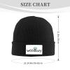 ZKLCRYTR Flag of Woodbury, Minnesota Beanie Hat Acrylic Knit Warm Winter Hats for Women Men Skull Cap Black view 4
