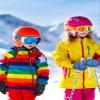 SATINIOR 2 Pairs Kids Waterproof Winter Snow Gloves Ski Gloves for Boy Girl Outdoor Warm Thickening Snowboard(Black, Blue,8-12 Years) view 4