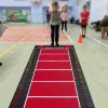 Standing Broad Jump Mat Non Slip Mat, Middle School Long Jump Mat Test Device, Play Room Jump Rope Training Pad Rug, Sport Long Jump Trainer Measurer (Adult) view 1